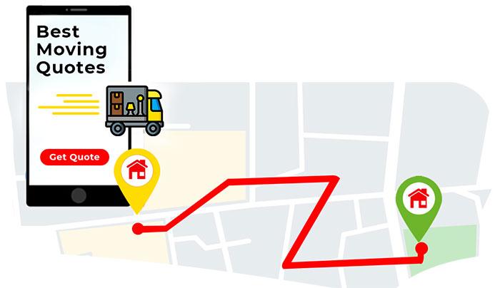 route map for the best and cheap movers in Kingston